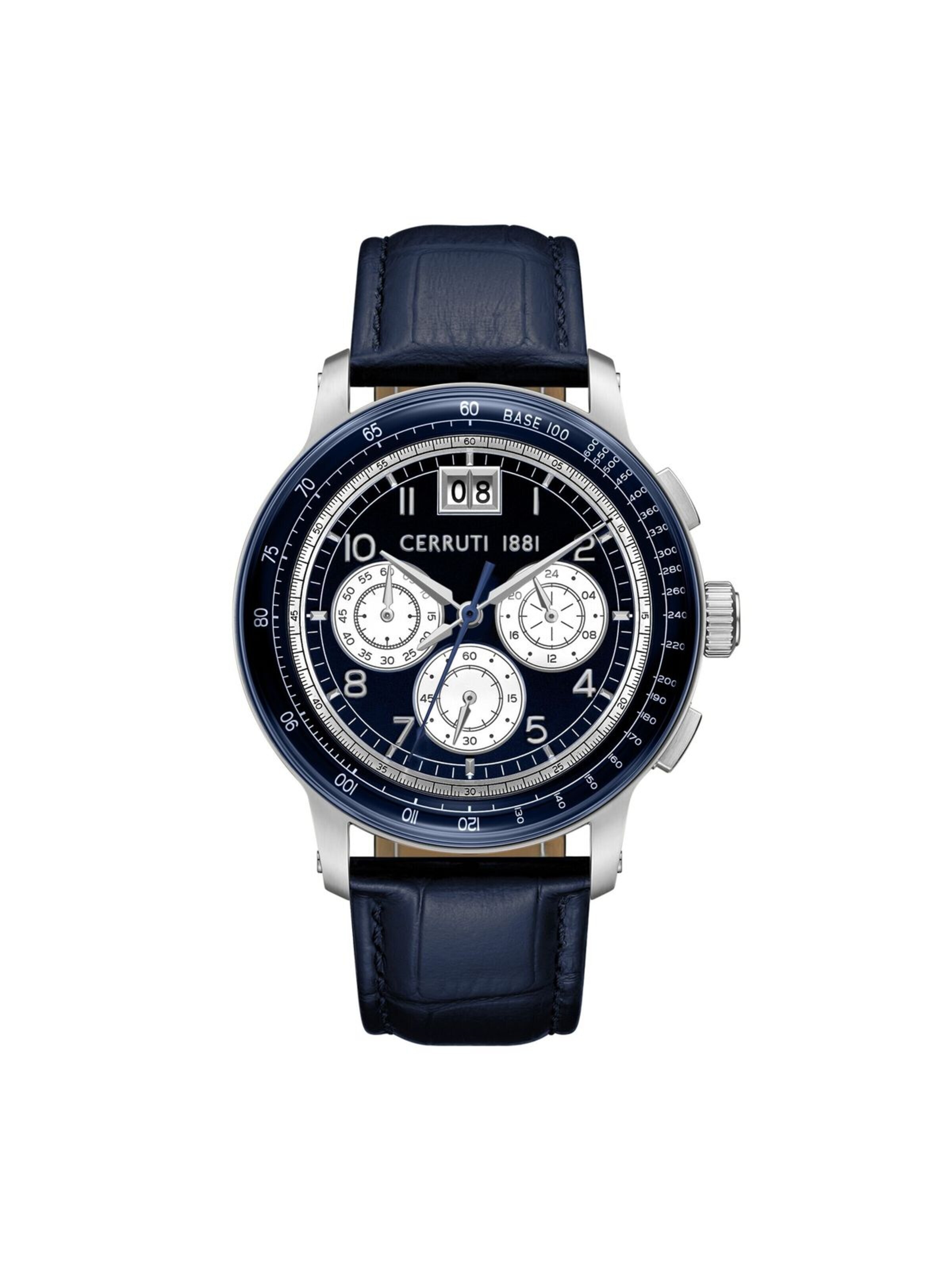 Montre à affichage analogique CERRUTI 1881 en bleu : devant