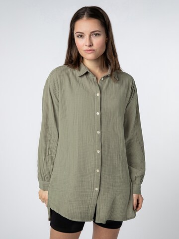 Sublevel Blouse in Groen: voorkant