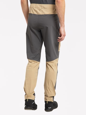 Haglöfs Slim fit Outdoor Pants 'Lite Flex' in Beige