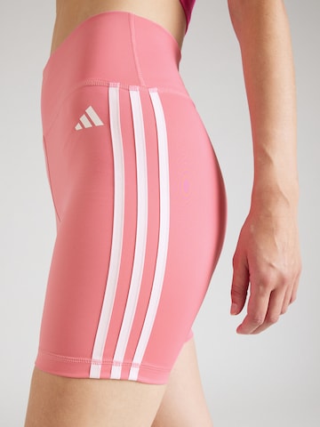 rožinė ADIDAS PERFORMANCE Siauras Sportinės kelnės 'Essentials'