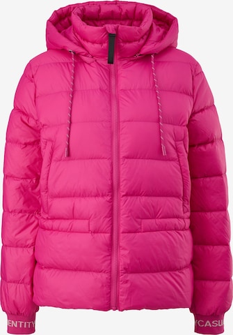 comma casual identity Winterjacke in Pink: predná strana