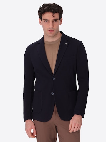 Distretto12 Regular fit Business-colbert 'Clay' in Blauw: voorkant