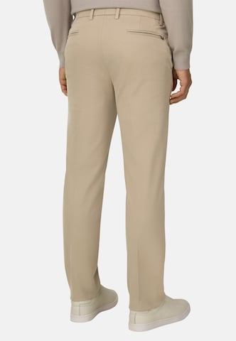 Boggi Milano Slim fit Chino trousers in Beige: back