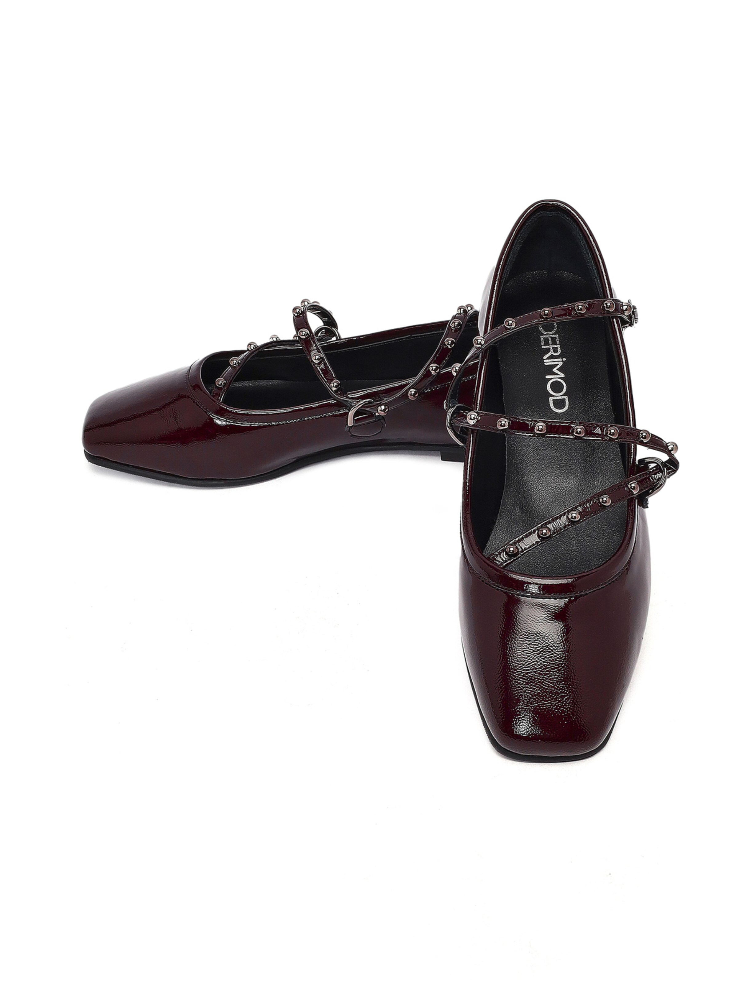 Ballerines à lanières Derimod en rouge