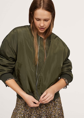 MANGO TEEN Between-Season Jacket in Green