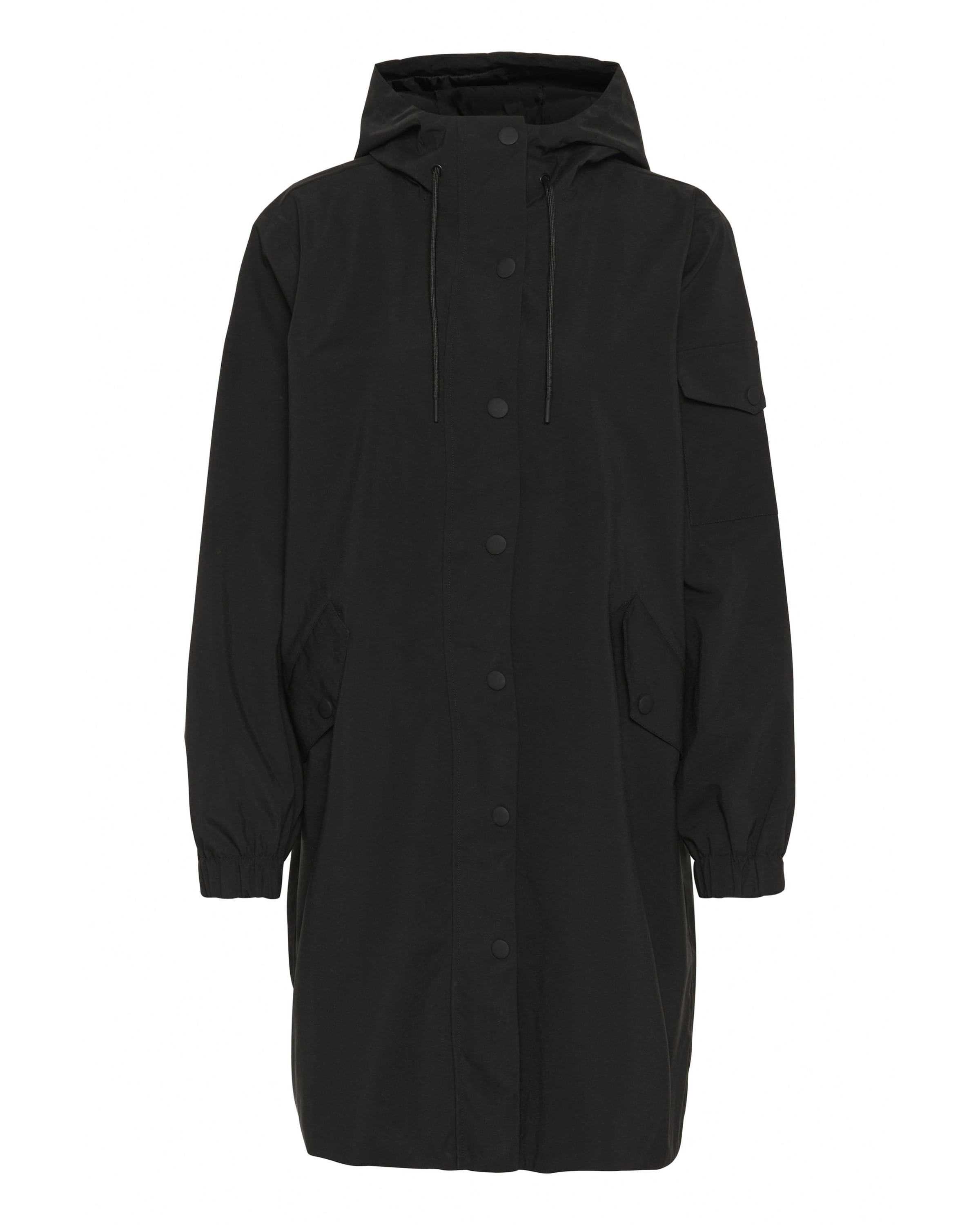 Manteau mi-saison 'Ennie' Kaffe en noir : devant