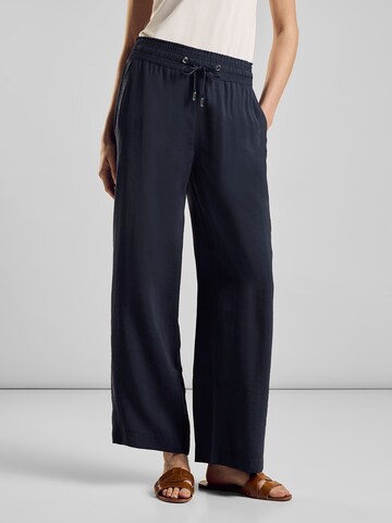 STREET ONE - Perna larga Calças em azul