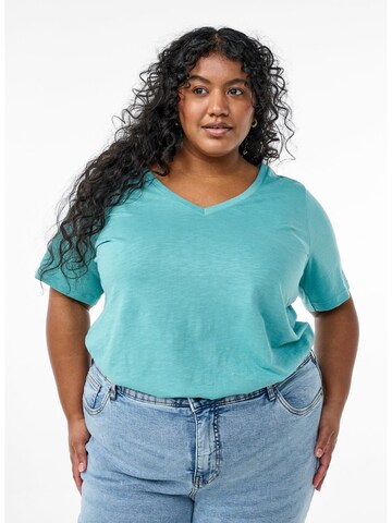 Tricou 'Rea' de la Zizzi pe verde: față