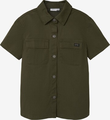 NAME IT Button Up Shirt in Green: front