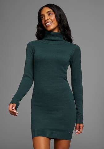 KangaROOS Knitted dress in Green