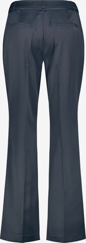 TAIFUN Flared Pleat-Front Pants 'Arctic Siberia' in Blue