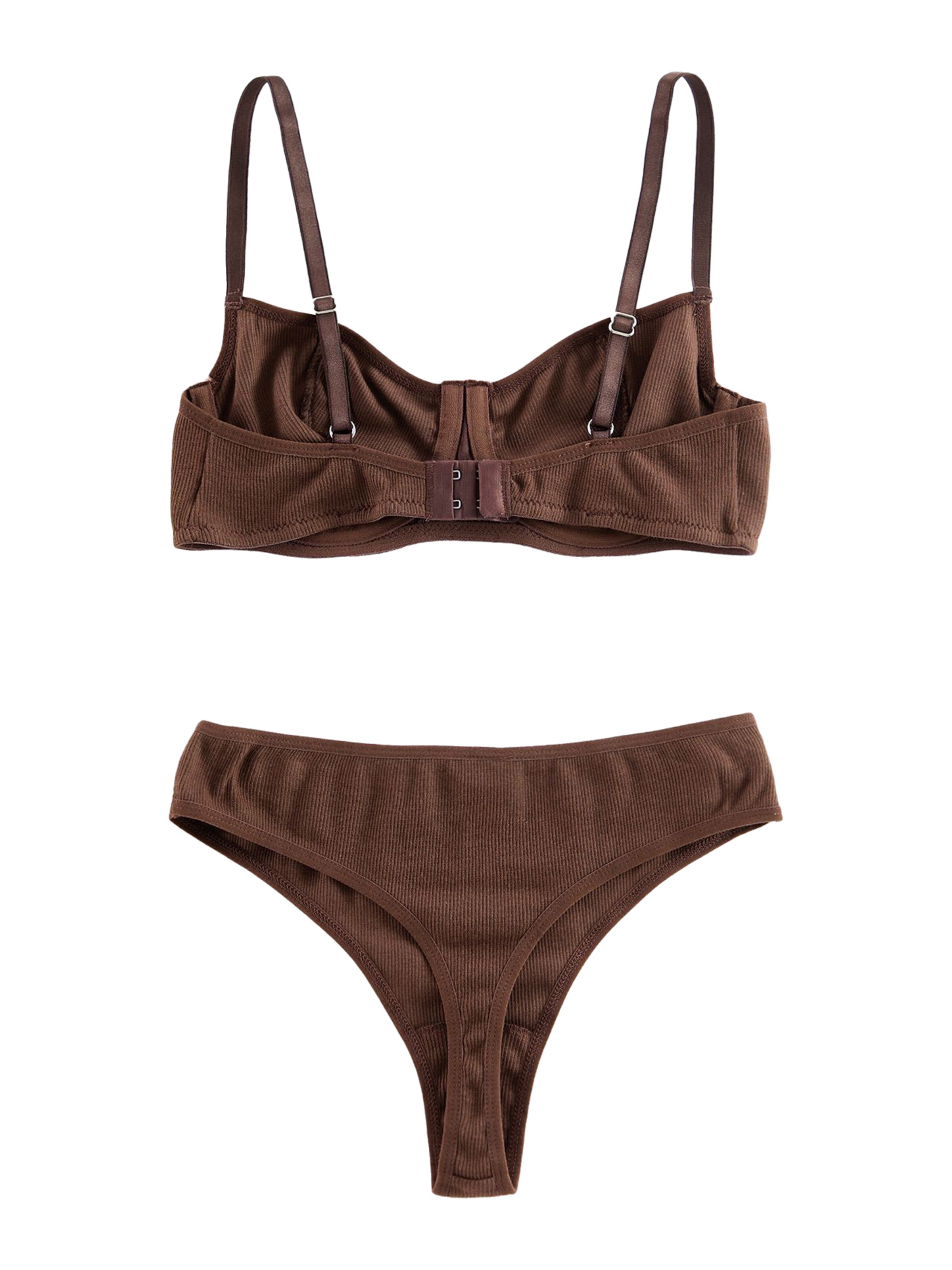 Trendyol - Clásico Conjuntos de ropa interior en marrón