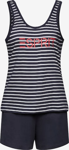 ESPRIT Pyjama in Blauw: voorkant