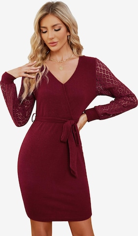 Yesfashion Kleid in Rot: Vorderseite