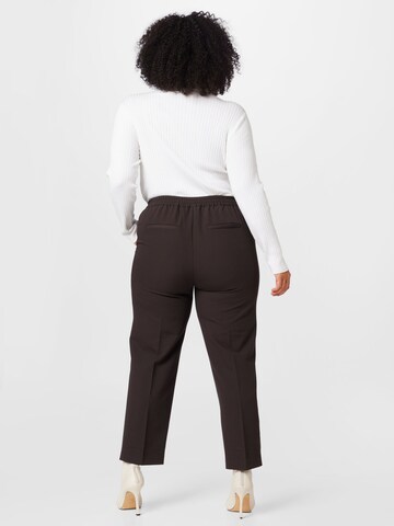KAFFE CURVE - regular Pantalón 'Sakira' en marrón