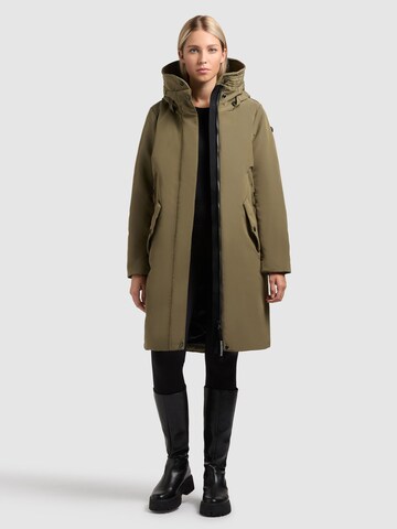 khujo Winter Coat 'WEBB' in Green