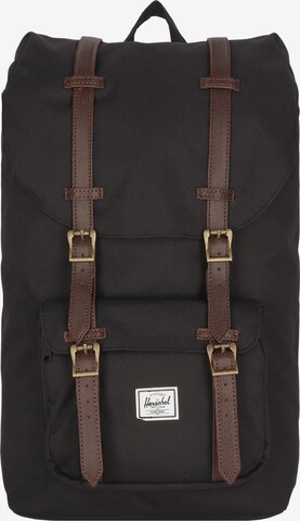 Herschel Backpack 'Little America' in Black: front