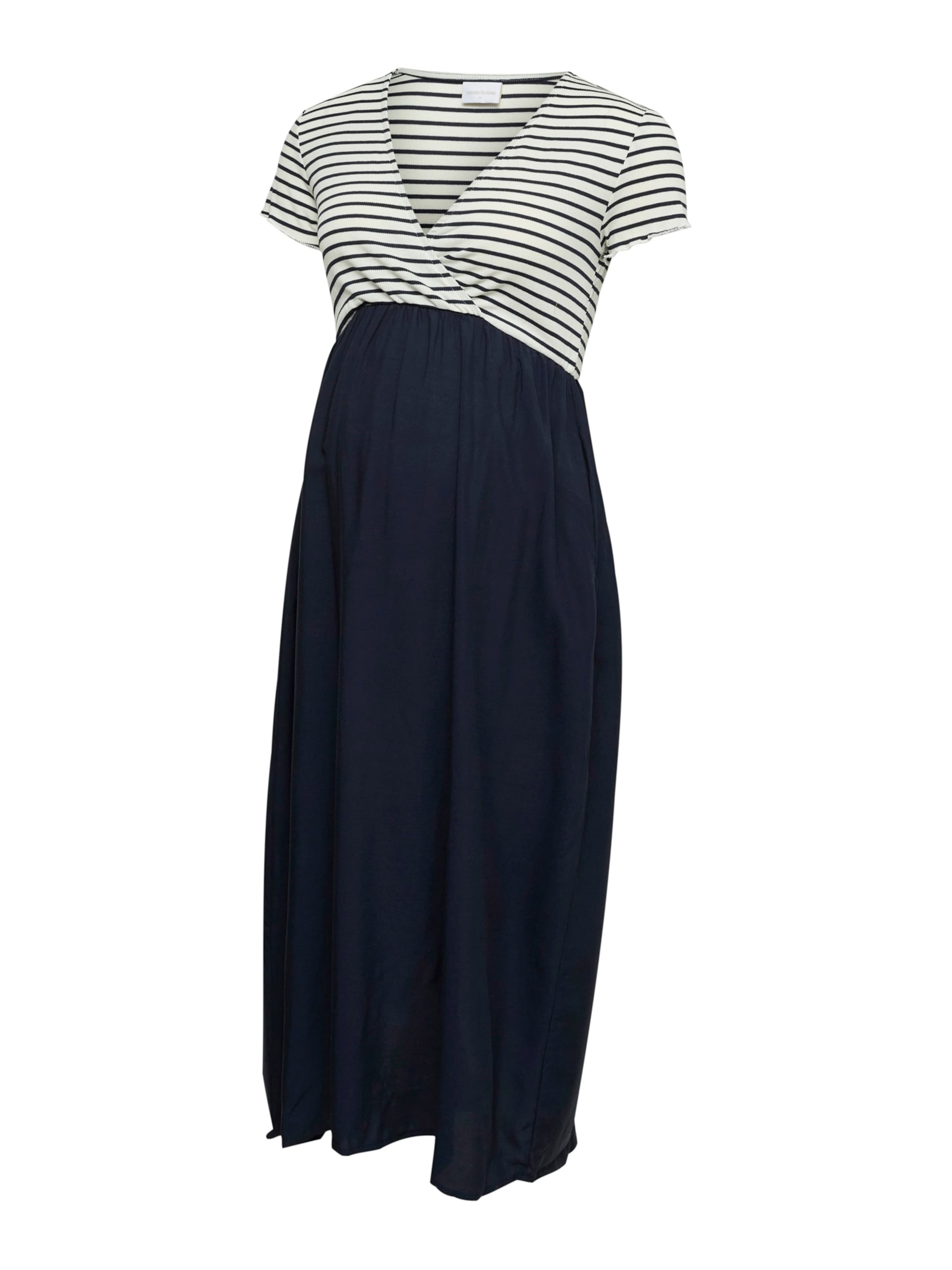 MAMALICIOUS Vestido 'MLJOELLE TESS' em 34 em azul escuro / branco, Vista do artigo