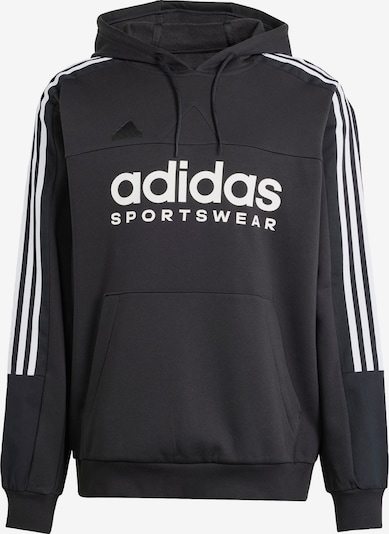 Sportinio tipo megztinis 'House of Tiro' iš ADIDAS SPORTSWEAR, spalva – juoda / balta, Prekių apžvalga