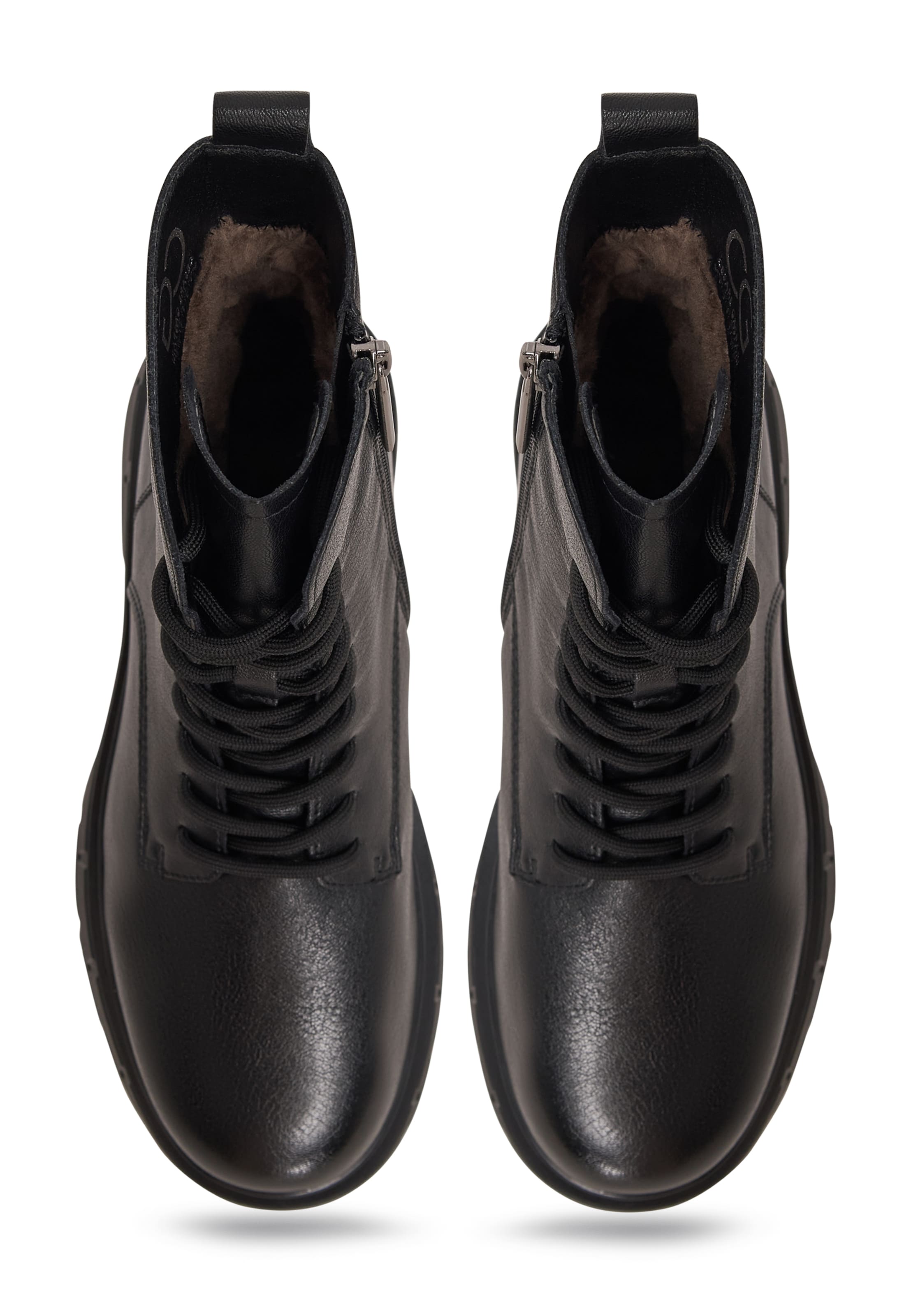 CESARE GASPARI Schnürstiefelette in Schwarz