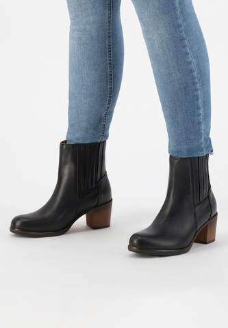 Mysa Chelsea boots 'Pentas' in Zwart: voorkant