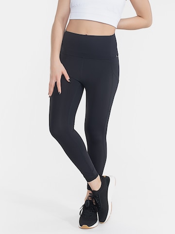 Skinny Pantaloni sportivi di Spyder in nero