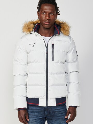 KOROSHI Winter jacket in White: front
