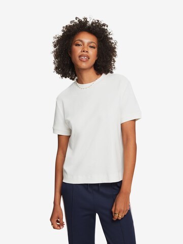 ESPRIT Shirt in Wit: voorkant