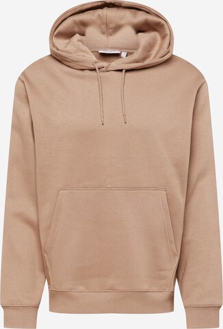 Sweat-shirt WEEKDAY en marron : devant