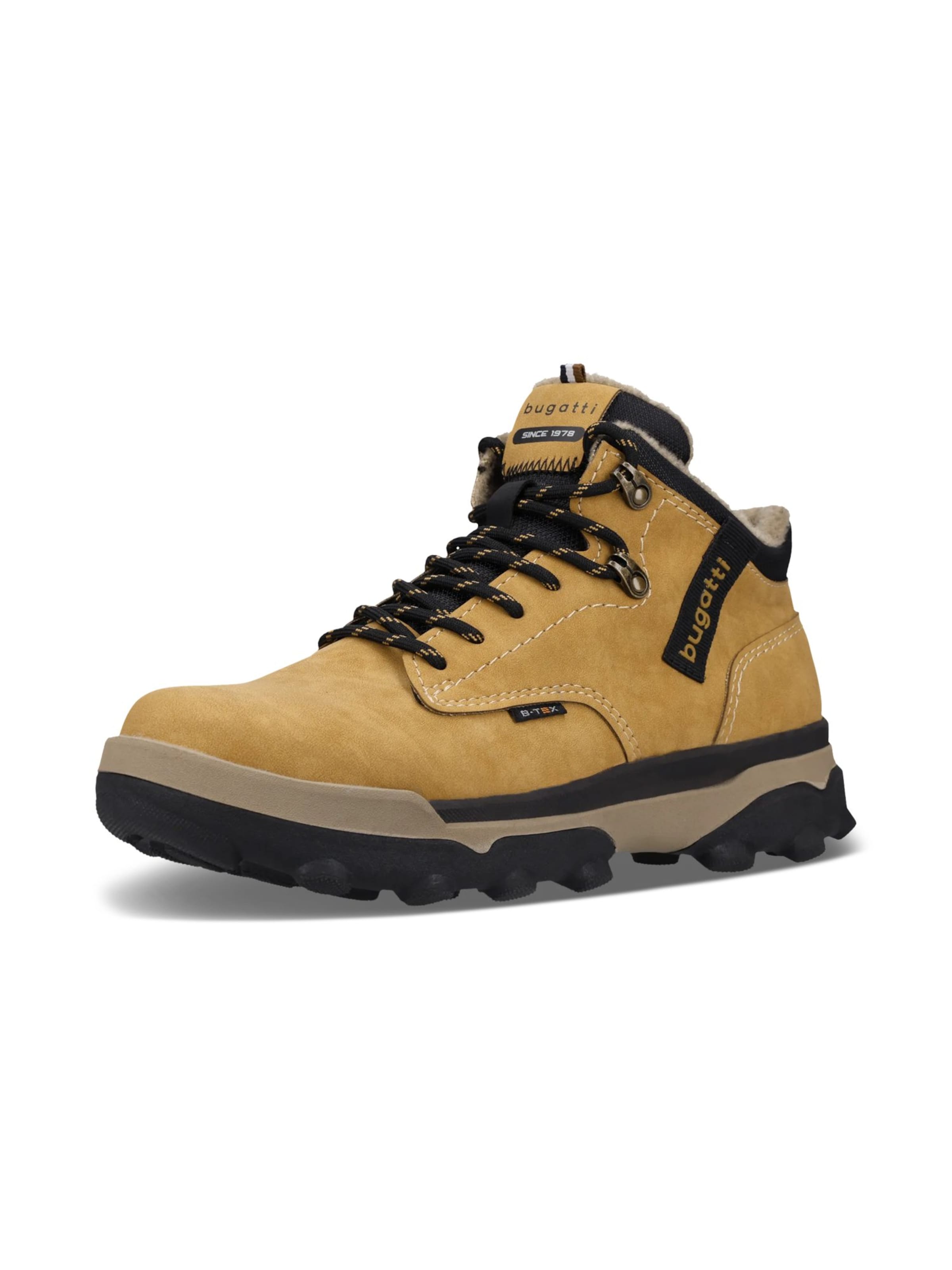 bugatti Lace-up boots in Yellow: front