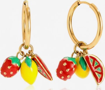 Cala Rose Ohrringe 'SOLITA' in Gold: Vorderseite