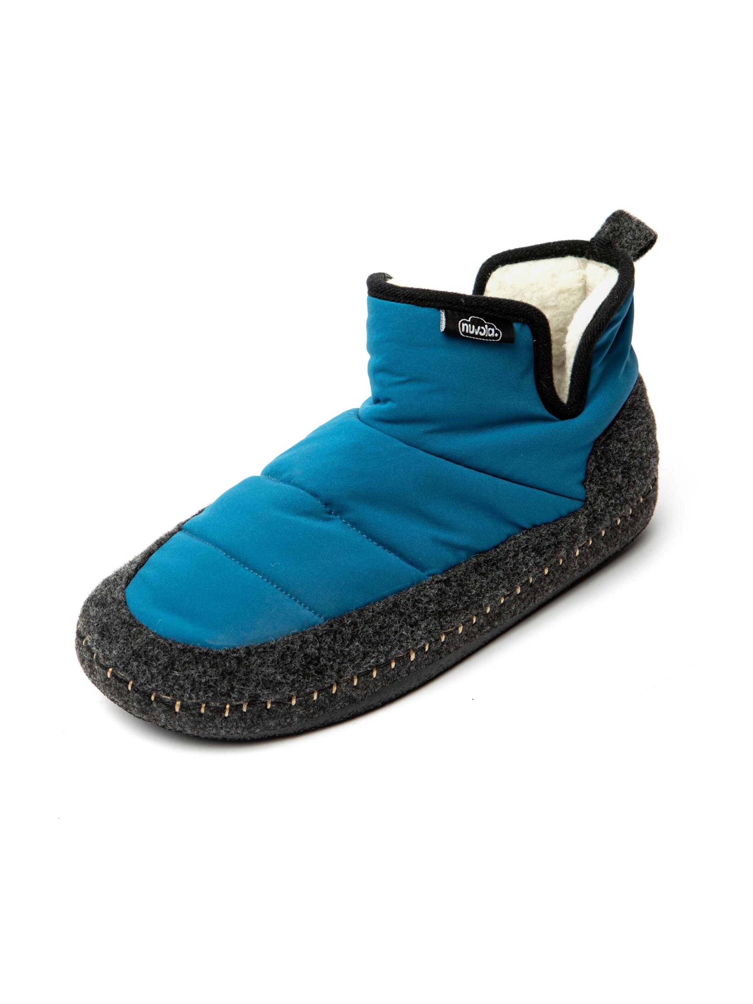 Nuvola. Slipper 'Boot New Wool' in Green: front