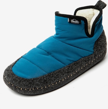 Nuvola. - Pantufa 'Boot New Wool' em verde: frente