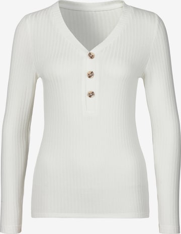 LASCANA Shirt in White: front