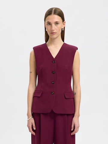 SELECTED - Colete de fato 'SLFFEDORA' em roxo: frente
