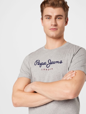 Maglietta 'EGGO' di Pepe Jeans in grigio