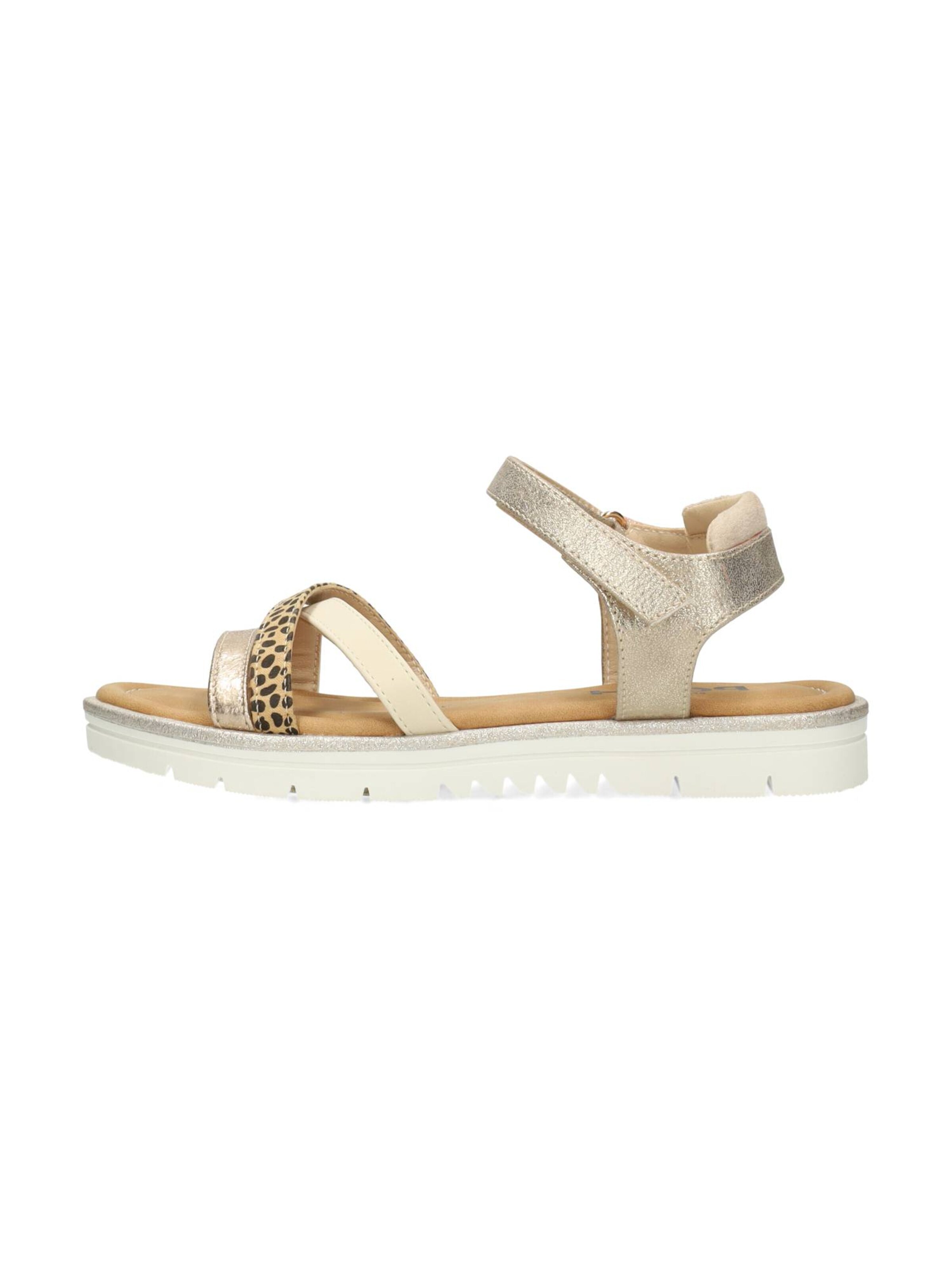 POSH by Poelman Sandalen in Goud: voorkant