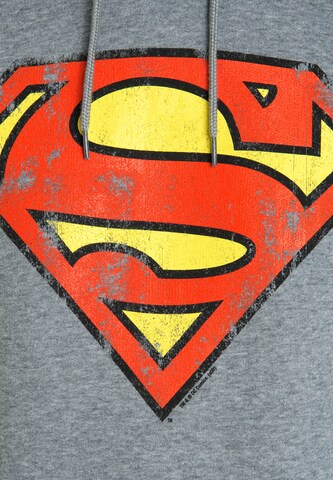 LOGOSHIRT Sweater 'Superman' in Grey