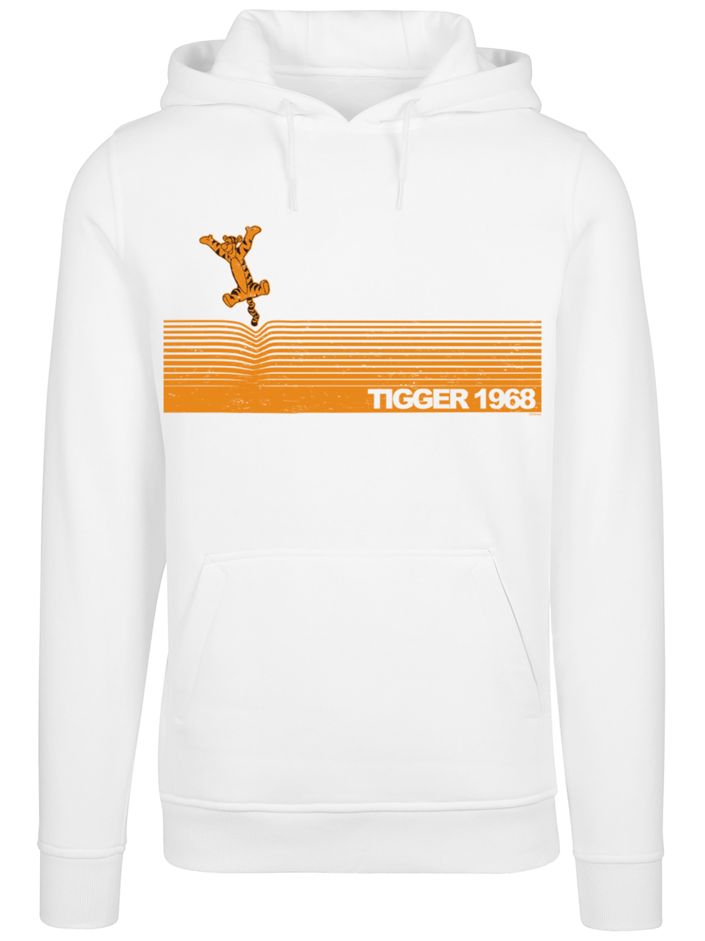 F4NT4STIC Sweatshirt 'Disney Winnie Puuh Der Bär Tigger 1968' in White: front