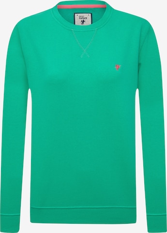 Sweat-shirt 'Wendy' DENIM CULTURE en vert : devant