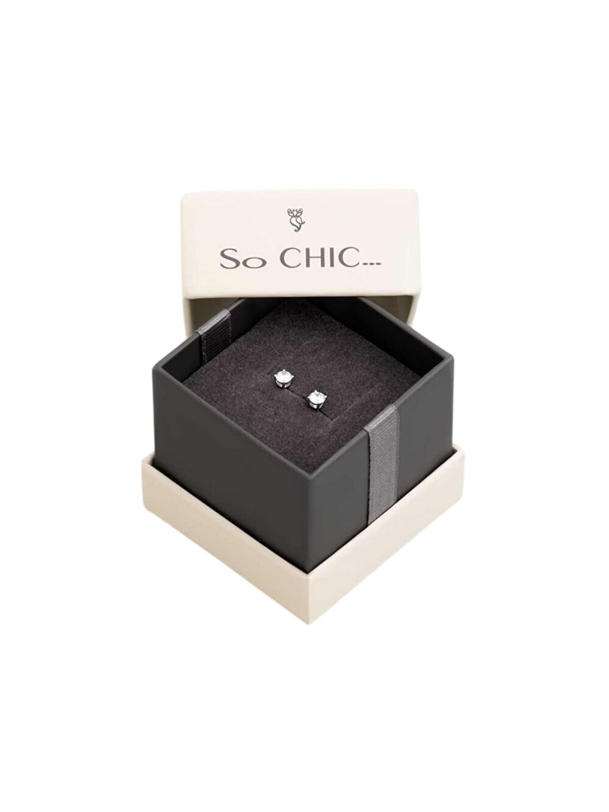 So Chic Ohrring in Silber
