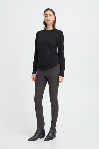 Pulz Skinny Pantalon 'PZCally' in Zwart