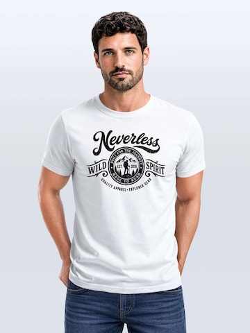 Neverless Shirt 'Wild Spirit' in White: front