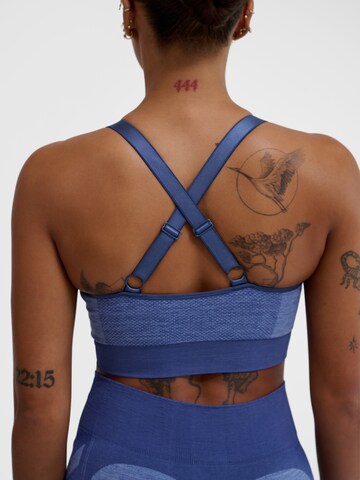 Hummel Bustier Sport-BH in Blau