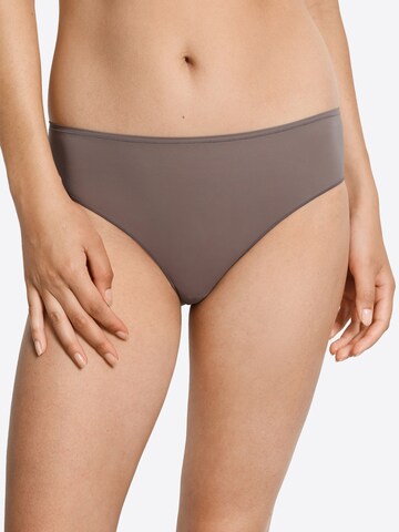 Hanro - Cueca ' Allure ' em castanho: frente