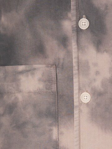 Pull&Bear Comfort fit Button Up Shirt in Beige