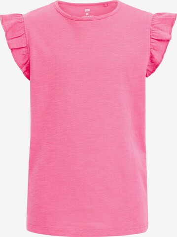 T-Shirt WE Fashion en rose : devant