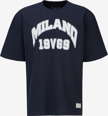 19V69 ITALIA - Camiseta 'Tamaro College' en azul: frente