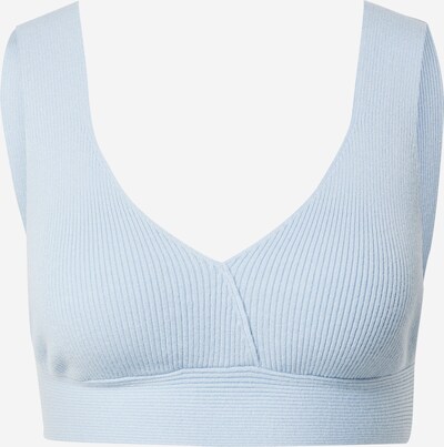 ABOUT YOU x Laura Giurcanu Tops en tricot 'Janine' en bleu clair, Vue avec produit