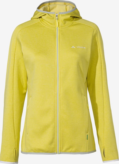 VAUDE Functionele fleece jas 'Valsorda' in de kleur Lichtgeel / Grijs, Productweergave